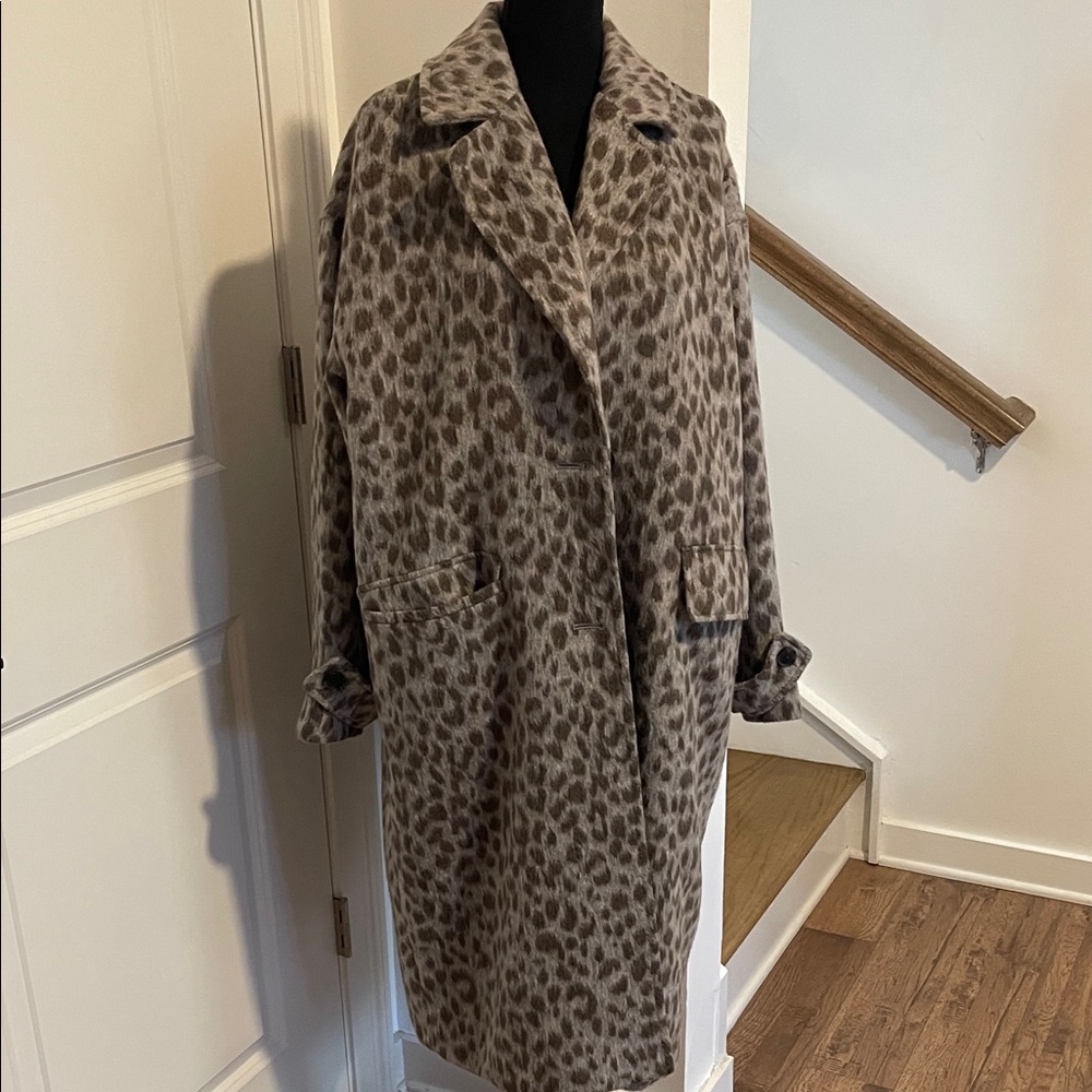 Leopard Print Women's Coat